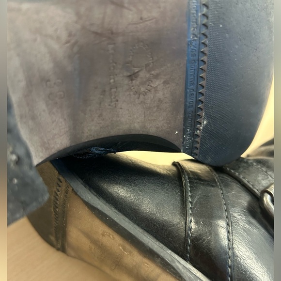 Lavorazione Artigiana Sz. 9 over the knee all leather ultra beautiful flat moto - Picture 11 of 13